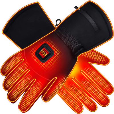 Guantes eléctricos de cuero PU resistentes al agua en invierno para trabajo y actividades al aire libre