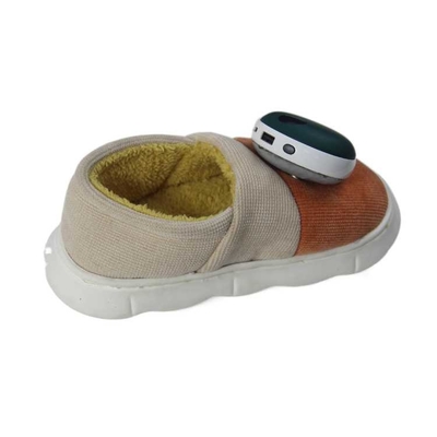 Calzado de algodón de calefacción eléctrica Calentador de pies de invierno para mujeres con tecnología de grafeno