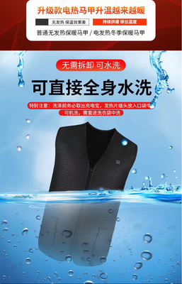 Vestidos con calefacción eléctrica por USB con panel de calefacción de grafeno para hombres Vestidos de invierno chaleco eléctrico