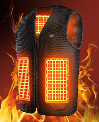 Un chaleco eléctrico unisex con ajustes de calefacción personalizables para una comodidad personalizada