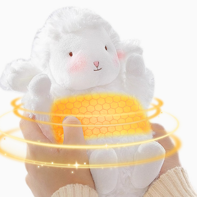 Manténgase cómodo y conectado con nuestro pequeño cordero Plushie Banco de energía caliente en cualquier lugar
