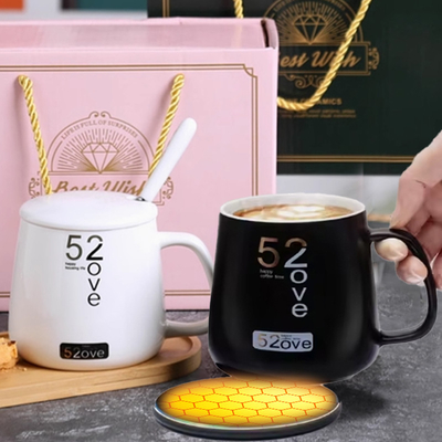 Caliente de taza multipropósito Usb Smart Travel Botella Placa de calefacción con carga inalámbrica