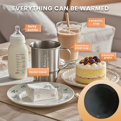 Caliente de taza multipropósito Usb Smart Travel Botella Placa de calefacción con carga inalámbrica