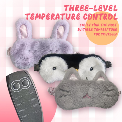 Comodidad y lindos USB Graphene Mascarilla de ojos de calor ajustable temperatura eléctrica calefacción de vapor Mascarilla de ojos para la oficina en el hogar