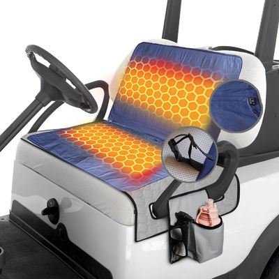 Funda de asiento calefactada para carrito de golf con almohadilla térmica de PU, tres ajustes de temperatura y temporizador de apagado automático de 4 horas para mayor calidez