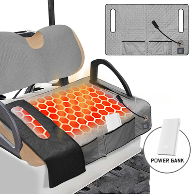 Protección contra el sobrecalentamiento Pad de calefacción de golf para carritos de golf almohadilla de asiento de calefacción material lavable fuente de alimentación CC/AC