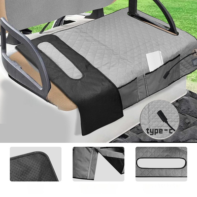 Protección contra el sobrecalentamiento Pad de calefacción de golf para carritos de golf almohadilla de asiento de calefacción material lavable fuente de alimentación CC/AC