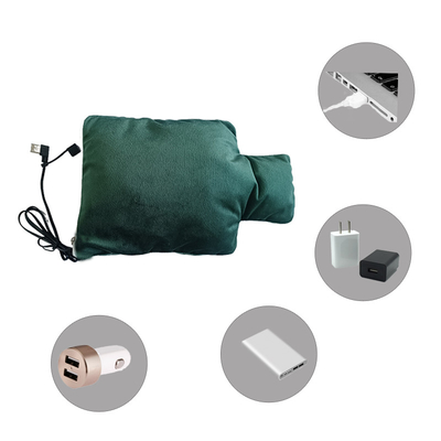 Calentador de mano eléctrico de tela súper blanda de cristal de 5V/2A con control de temperatura de tres velocidades