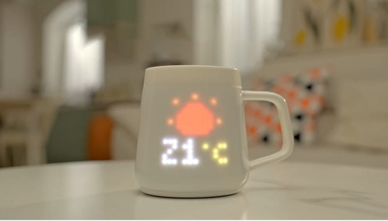 Regalos personalizados para el Día de la Madre Taza de cerámica mejorada con pantalla de píxeles Regalo de diseño moderno