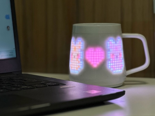 Regalos personalizados para el Día de la Madre Taza de cerámica mejorada con pantalla de píxeles Regalo de diseño moderno