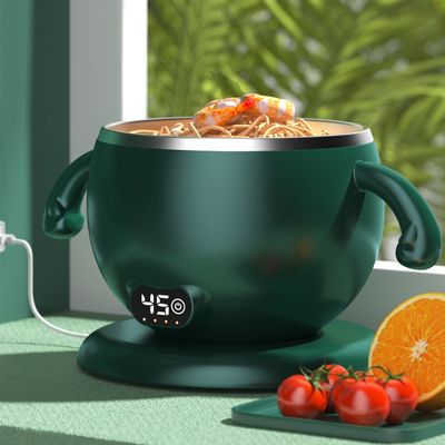 300 ml Bebé alimento calentador Bowl HW01 portátil eléctrico grande de acero inoxidable contenedor de alimentos para bebés calentador para viajes