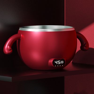 300 ml Bebé alimento calentador Bowl HW01 portátil eléctrico grande de acero inoxidable contenedor de alimentos para bebés calentador para viajes