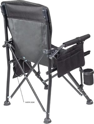 Silla de campamento portátil con diseño ergonómico y almohadilla de enfriamiento desmontable para actividades y eventos al aire libre cómodos