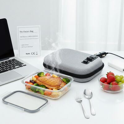 Bolsa portátil para calentar alimentos diseñada para bolsas planas, fiambreras y sándwiches con carcasa rígida a prueba de aplastamiento y alimentación USB