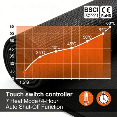 Personalizar protección contra el sobrecalentamiento Pad de ratón caliente con carga inalámbrica y descanso de muñeca Pad de ratón de calefacción inteligente