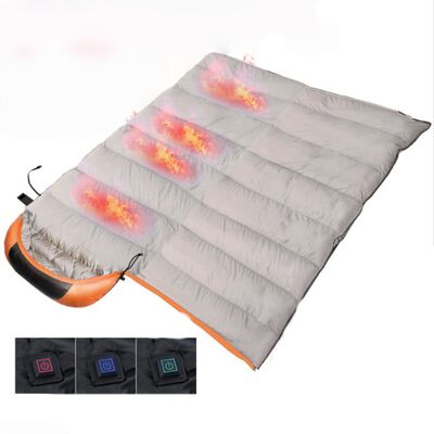Saco de dormir con calefacción impermeable personalizable, multi 5V 2A USB, SHEERFOND, saco de dormir con calefacción para exteriores para acampar