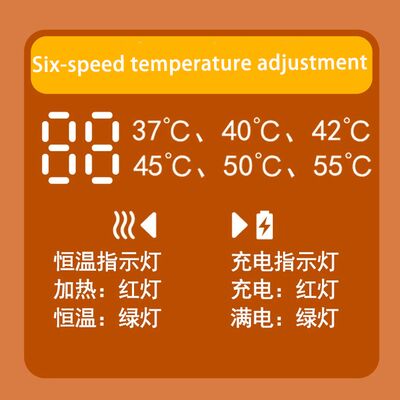 Calentadores de biberones nocturnos de temperatura constante con carga inalámbrica personalizable, modelo universal