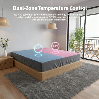 Colchón refrigerado por agua de refrigeración de alta densidad, tamaños personalizados, diseño portátil plegable, masaje de apoyo, comodidad, lavable