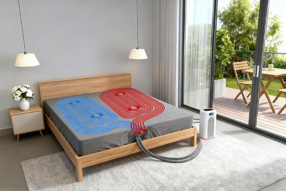 Colchón refrigerado por agua de refrigeración de alta densidad, tamaños personalizados, diseño portátil plegable, masaje de apoyo, comodidad, lavable