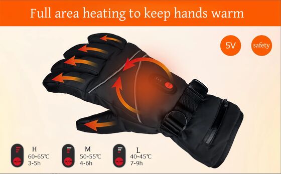 Guantes de montar con calefacción por USB, certificados CE, FCC, RoHS, termostato ajustable, resistentes al agua, para uso doméstico en vehículos recreativos, calefacción eléctrica personalizada