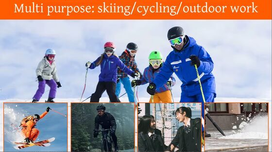 Waterproof Heating Mittens Lithium Battery Heated Gloves Rechargeable Three-speed Temperature Control Heated Ski Mittens
