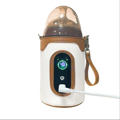 Sheerfond USB Calentador de leche portátil 5V2A Calentadores de biberón seguros a baja presión con material poli/algodón/EVA para bebés