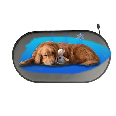 Cama eléctrica para perros con sistema de calefacción y refrigeración PTC Protección contra el sobrecalentamiento ecológica Alfombra de refrigeración para mascotas y perros para todas las estaciones