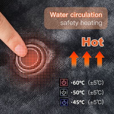 Cubierta eléctrica portátil portátil de control de temperatura de tres velocidades Cubierta de calor por infrarrojos de grafeno con pantalla digital