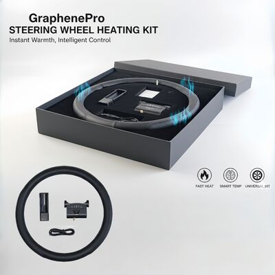 High Quality Graphene Rechargeable Car Steering Wheel Cover Set Fast Heating Infrared Heater 3-second Rapid Overheat Protection