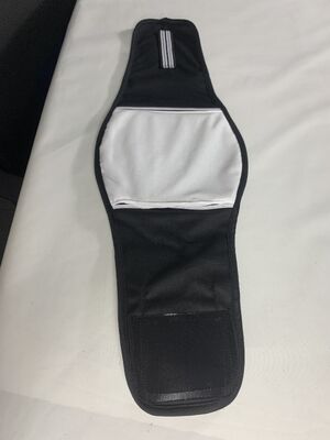 Cinturón de calentamiento de cintura para mascotas diseñado para uso diario con tela flexible y carga USB para soporte y calidez de cintura de mascotas