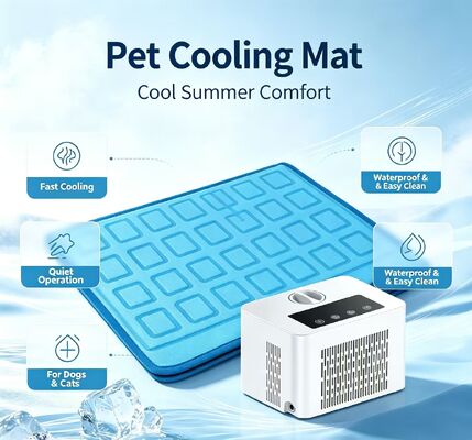 La alfombrilla de enfriamiento por agua para mascotas inteligente ofrece un efecto de enfriamiento estable y duradero, reduce la temperatura corporal de la mascota y la incomodidad por el calor