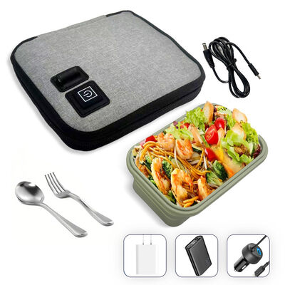 Bolso de calefacción de alimentos conveniente sin necesidad de microondas, con calefacción suave y aislamiento seguro para comidas calientes
