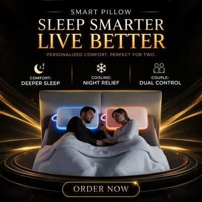 almohada eléctrica de calefacción adecuada para todo el año que proporciona funciones de enfriamiento y calefacción con un diseño cómodo y compacto