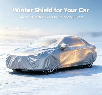 Capó de calefacción flexible para automóviles que ofrece calefacción y protección contra las heladas de nieve y las temperaturas de congelación para varios tipos de vehículos