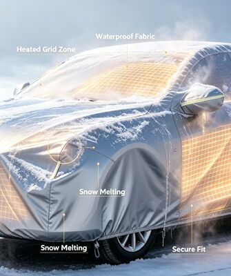 Capó de calefacción flexible para automóviles que ofrece calefacción y protección contra las heladas de nieve y las temperaturas de congelación para varios tipos de vehículos