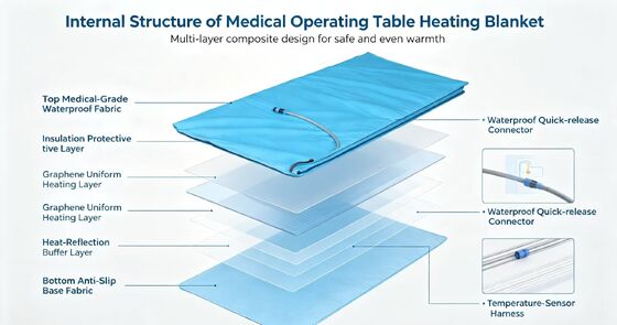 Pads eléctricos con calefacción Tamaños y colores personalizados disponibles para satisfacer varias necesidades de tabla de operaciones y terapia individual