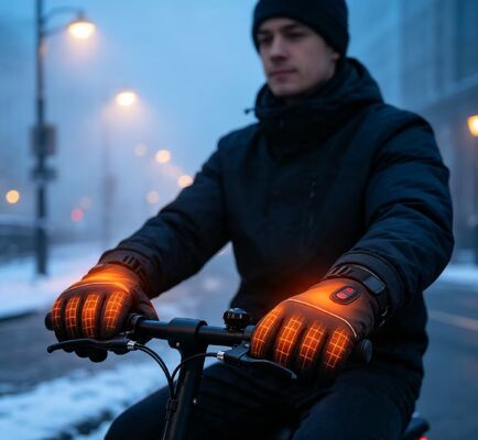 Guantes eléctricos con calefacción de grafeno Calentamiento rápido, temperatura ajustable Calentadores térmicos impermeables, logotipo y embalaje personalizados disponibles