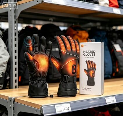 Guantes eléctricos con calefacción por batería Guantes térmicos de calefacción por grafeno 40-65°C ajustables Inalámbricos resistentes al viento Inalámbricos calentadores de manos Unisex Guantes de invierno para esquí Ciclismo motocicleta Deportes al aire libre