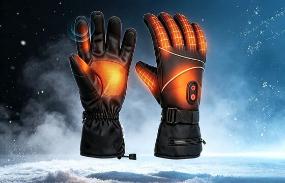 Guante calefactor de grafeno con pantalla táctil, duradero y de temperatura ajustable, impermeable, cortavientos, a prueba de nieve, guantes eléctricos