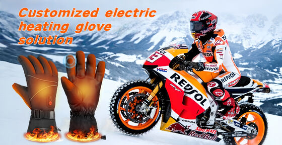 Guante calefactor de grafeno con pantalla táctil, duradero y de temperatura ajustable, impermeable, cortavientos, a prueba de nieve, guantes eléctricos
