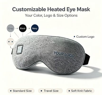 Mascarilla para ojos con calefacción, mascarilla eléctrica cálida de PU súper suave, temperatura ajustable de 35-55 ℃, mascarilla para ojos con calefacción portátil recargable de 1000 mAh para aliviar la fatiga ocular, uso en viajes, oficina, hogar y escuela