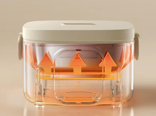 500 ml de calefacción eléctrica USB Boteca de almuerzo de acero inoxidable 304 Temperatura ajustable Calentador de alimentos portátil para acampar Viaje de picnic
