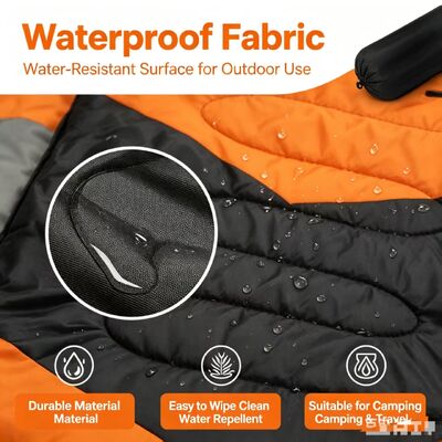Saco de dormir para perros compacto y fácil de almacenar con calefacción, ligero de 0,93 kg Saco de dormir plegable para mascotas plegable para perros pequeños y medianos de diversas razas, perfecto para actividades al aire libre en el hogar y en clima frío