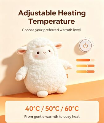 Calentador de ovejas portátil multi-escenas, Banco de alimentación USB compatible con el uso en movimiento, calentador de mano con toque suave Configuración de calefacción de 3 velocidades Certificado CE FCC RoHS