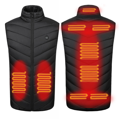 Chaqueta de chaleco con calefacción eléctrica USB 5V Material de película de grafeno lavable a prueba de agua