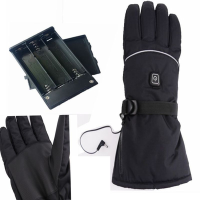 Guantes eléctricos de cuero PU resistentes al agua en invierno para trabajo y actividades al aire libre