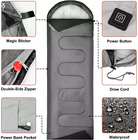 ODM del material de nylon de la prenda impermeable del saco de dormir de los dispositivos del calentador eléctrico del grafeno