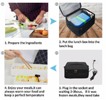 Tamaño eléctrico portátil multifuncional del bolso 9.1×11.5×5.5inches del calentador de alimentos