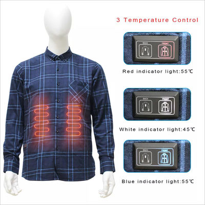 Traje de calefacción eléctrico alimentado por USB con panel calefactor de grafeno para abrigo de invierno para hombre