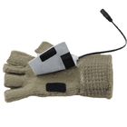 Usb lejos infrarrojo sin dedos calentado eléctrico lavable de los guantes 5W para el invierno